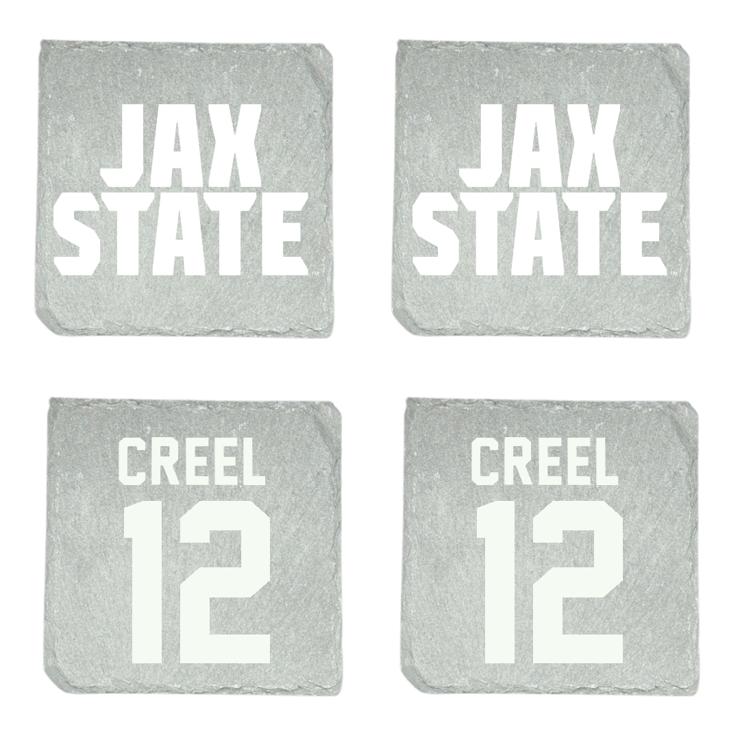 Jacksonville State University Football Stone Coaster (4 Pack)  - #12 Caden Creel