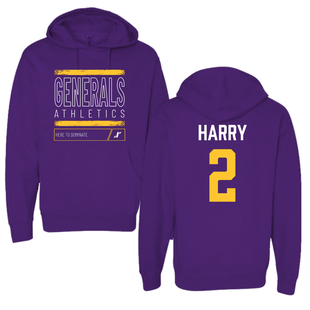 Louisiana State University-Alexandria Basketball (W) Purple Dominate Hoodie - #2 Traeshira Harry