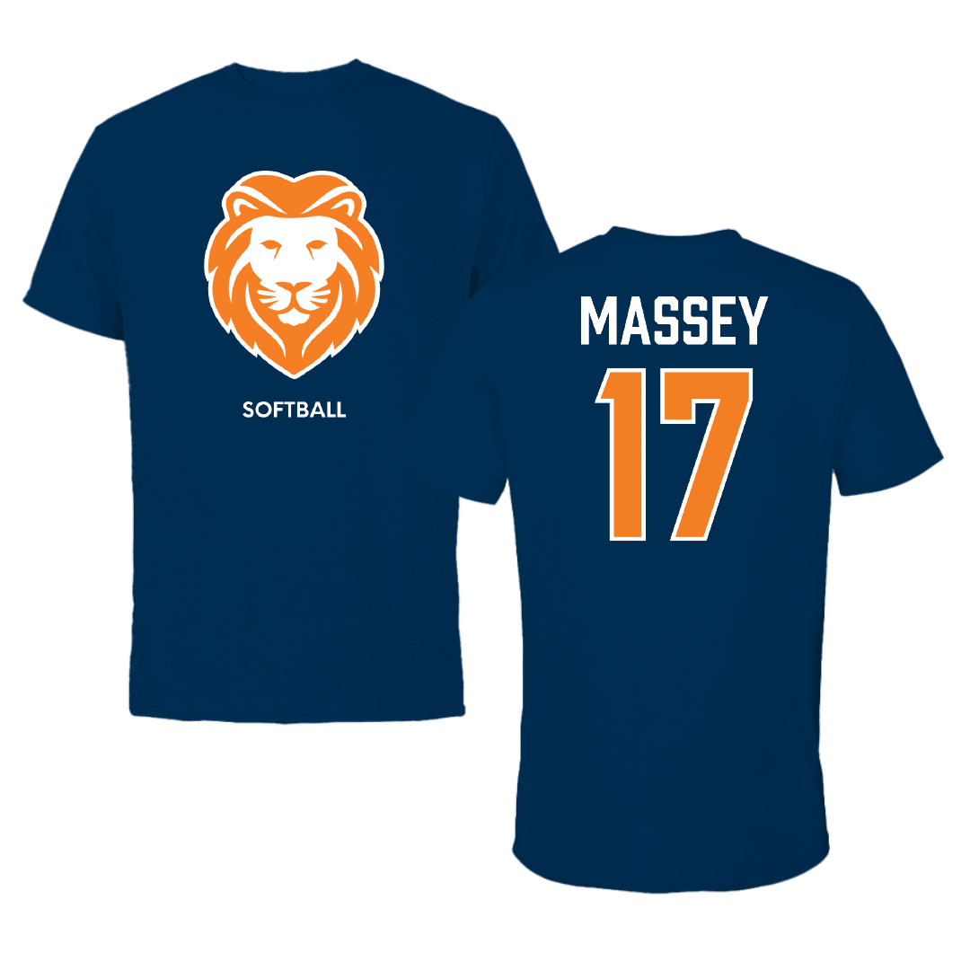 Wallace State Community College Softball Navy Performance Tee - #17 Ashlynn Massey
