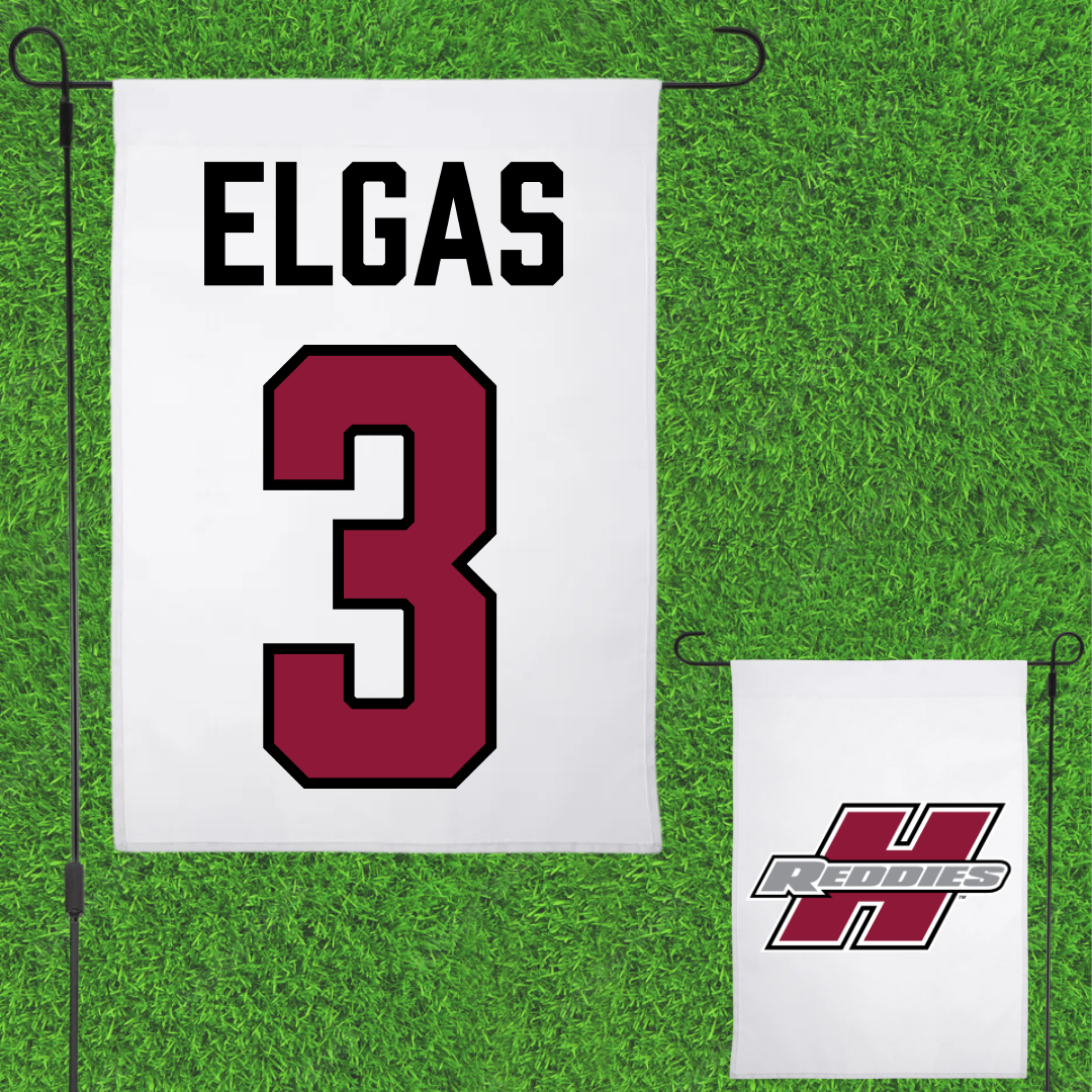 Henderson State University Basketball (M) White Garden Flag - #3 James Elgas