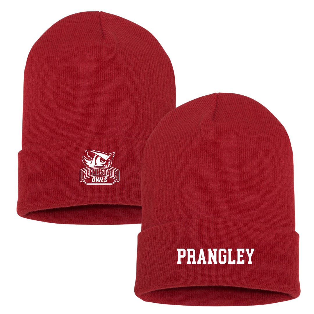 Keene State College Lacrosse (M) Red Beanie - #44 Chris Prangley