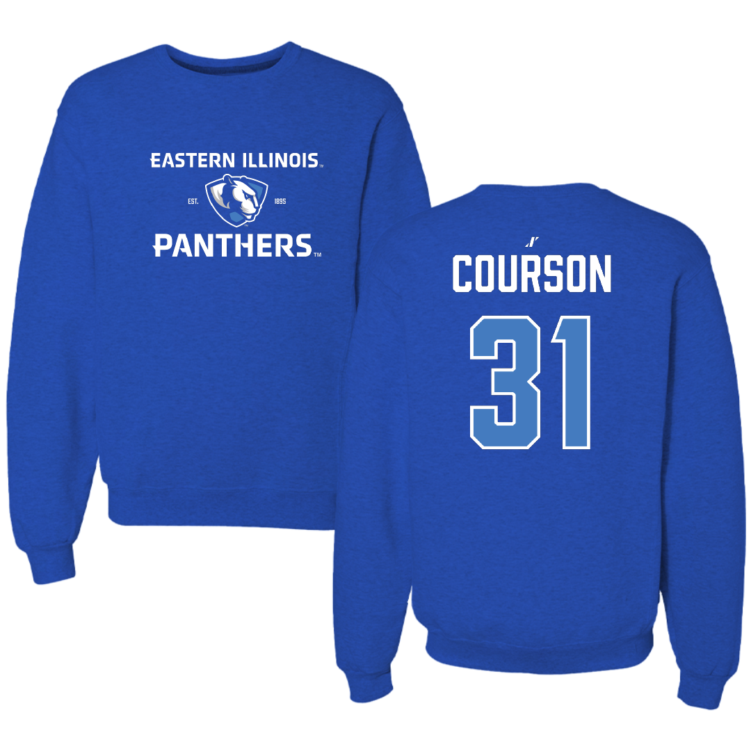 Eastern Illinois University Baseball Blue General Crewneck - #31 Zach Courson