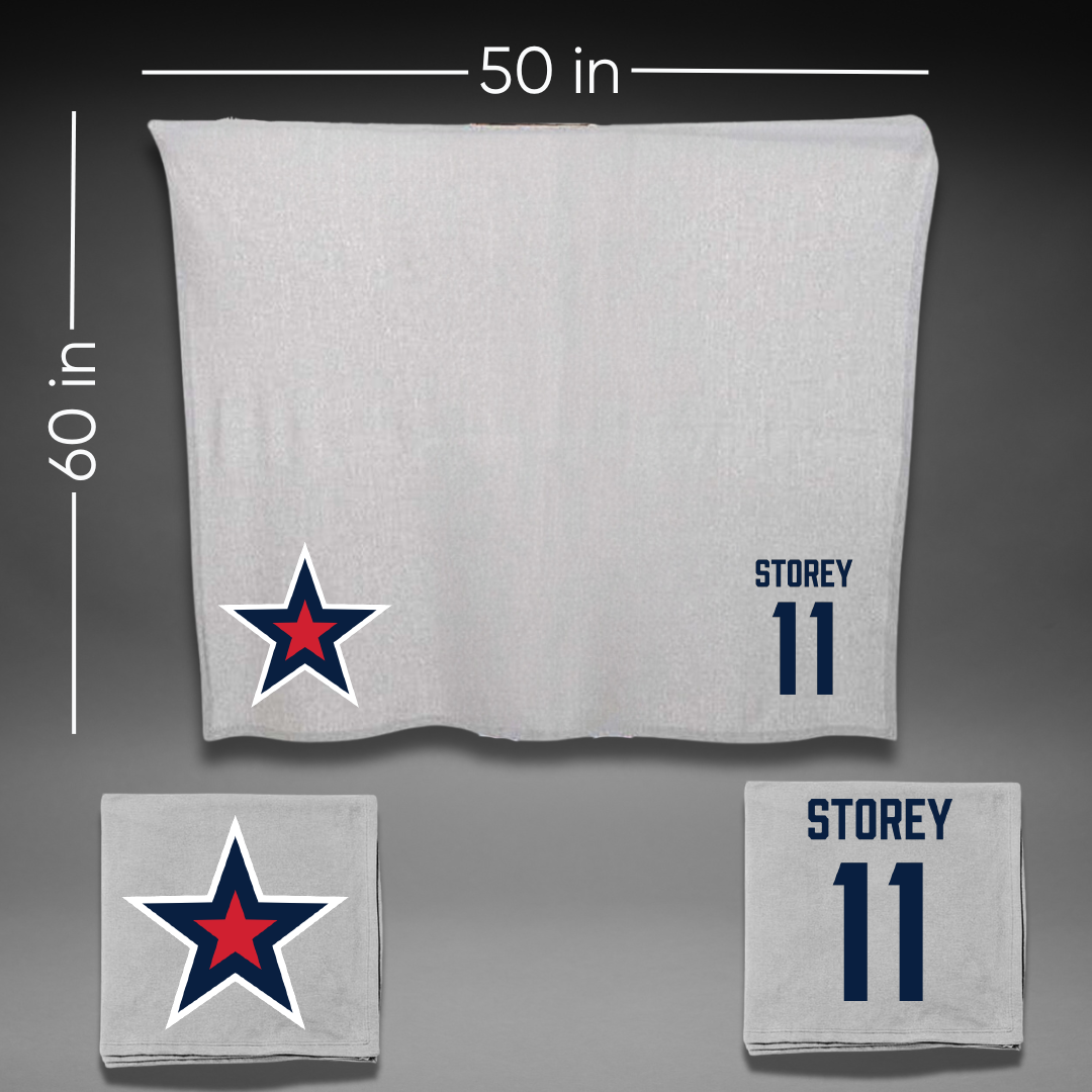 Robert Morris University Ice Hockey (W) Gray Blanket - #11 Taylor Storey