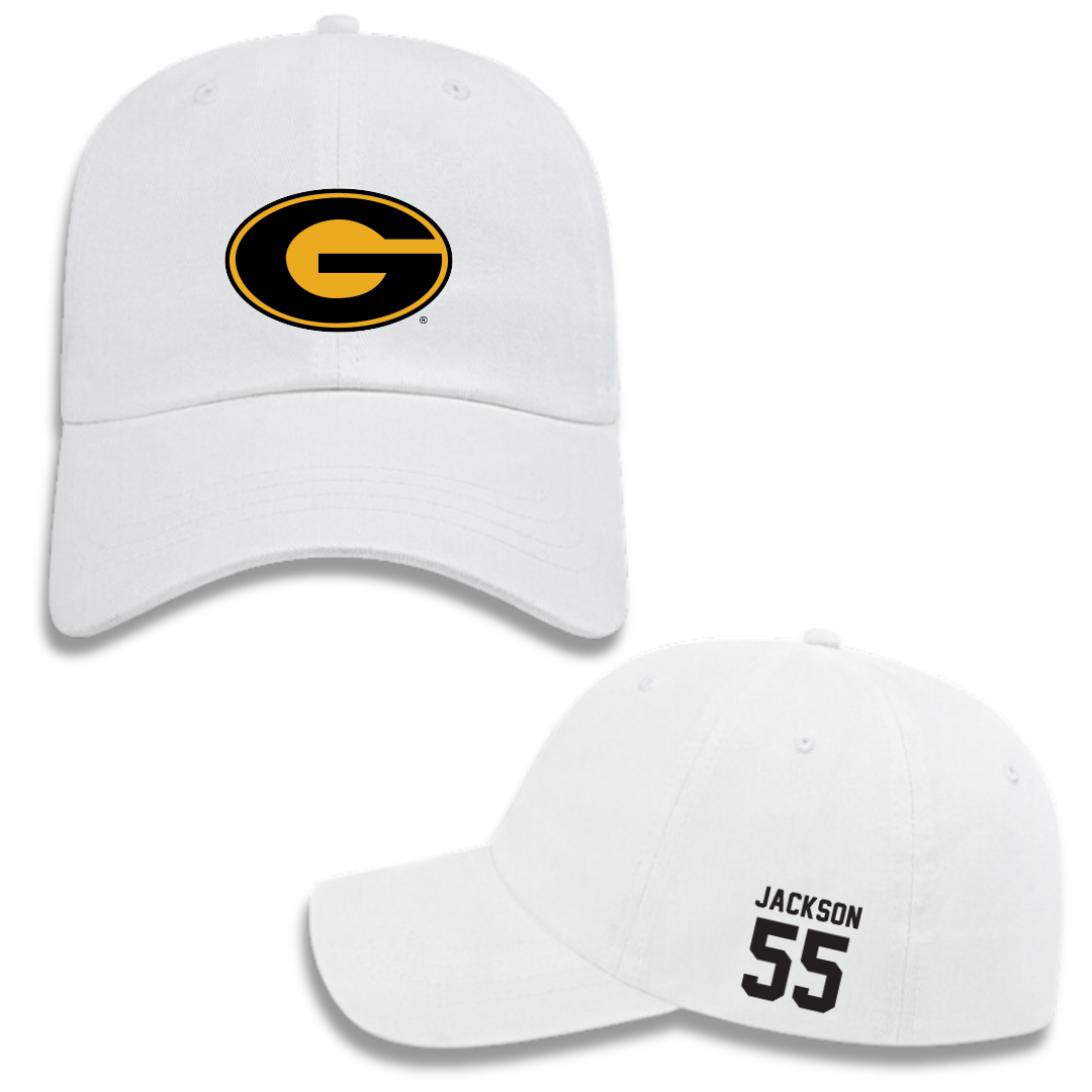 Grambling State University Baseball White Hat - #55 Nik Jackson