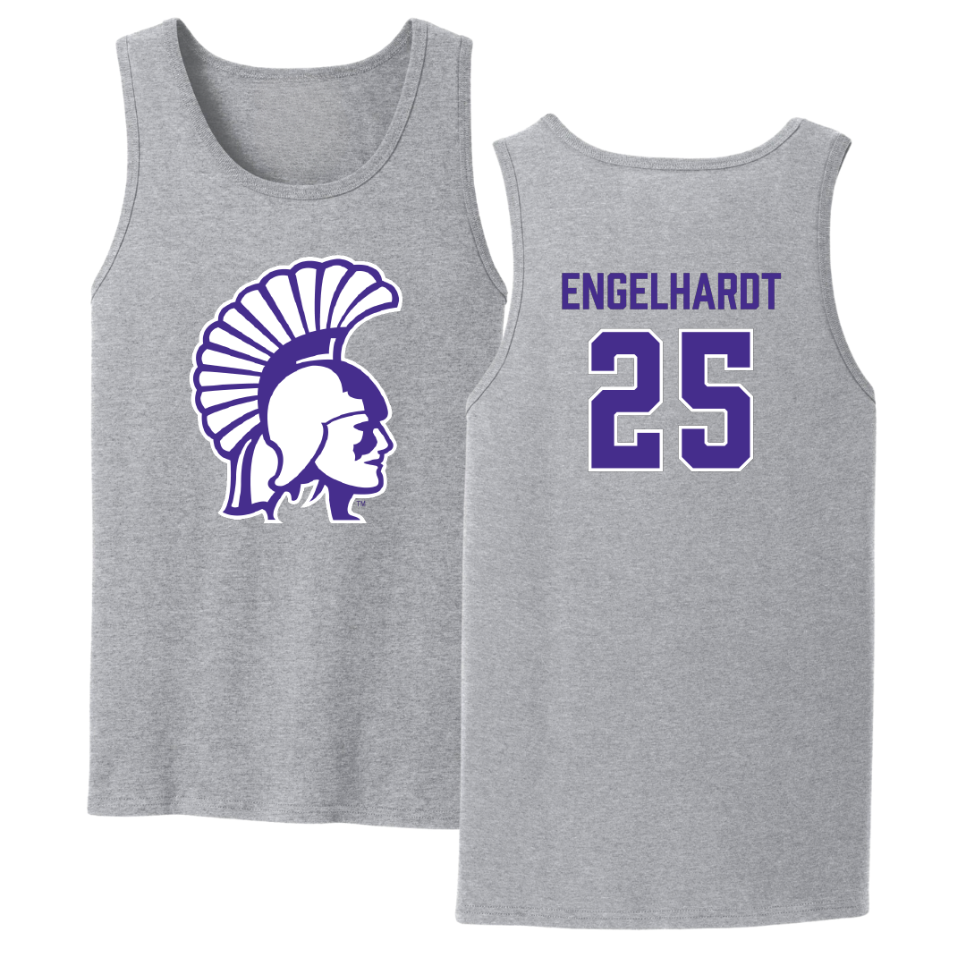 Winona State University Softball Sport Gray Tank Top - #25 Carly Engelhardt