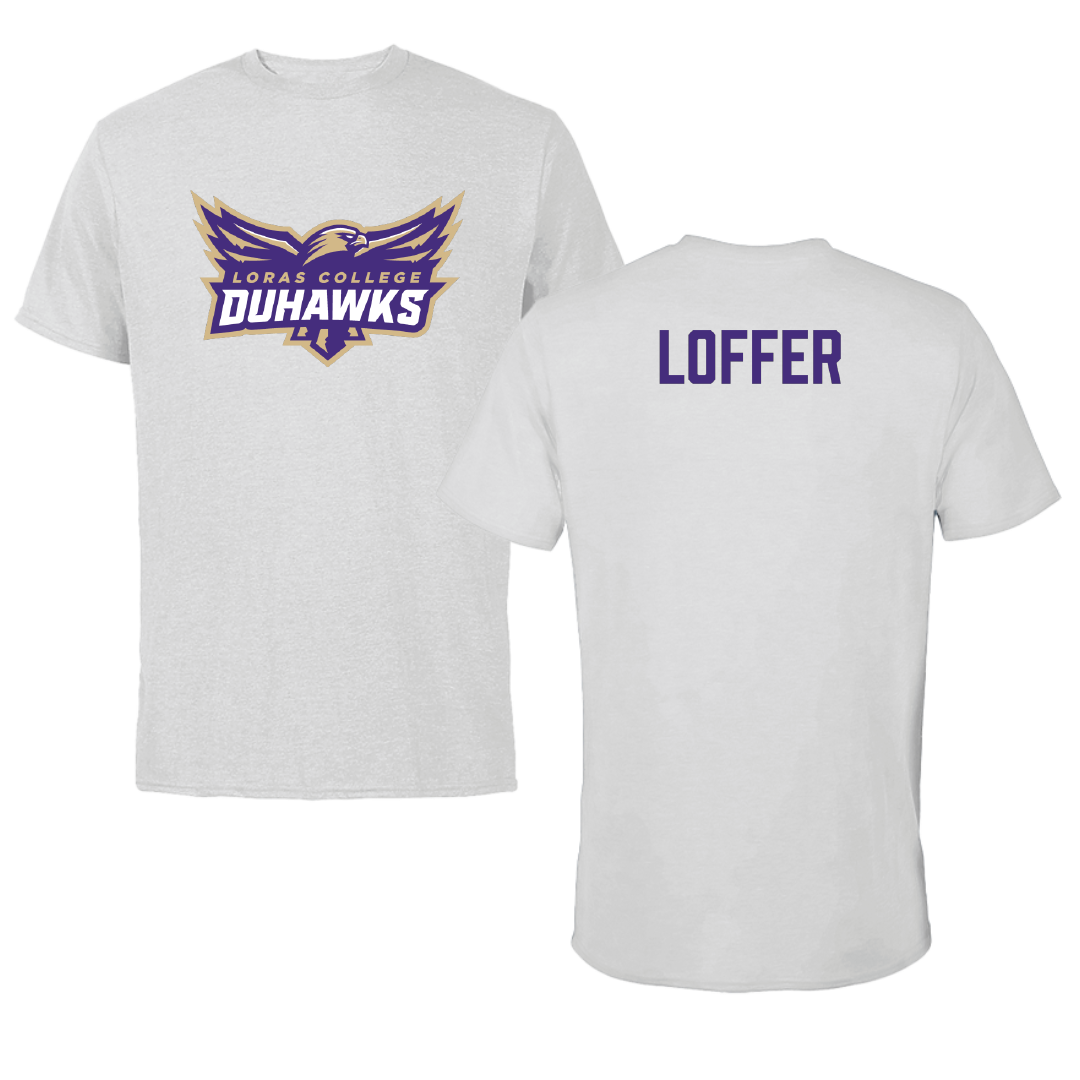 Loras College Wrestling Light Gray Performance Tee - Kylie Loffer