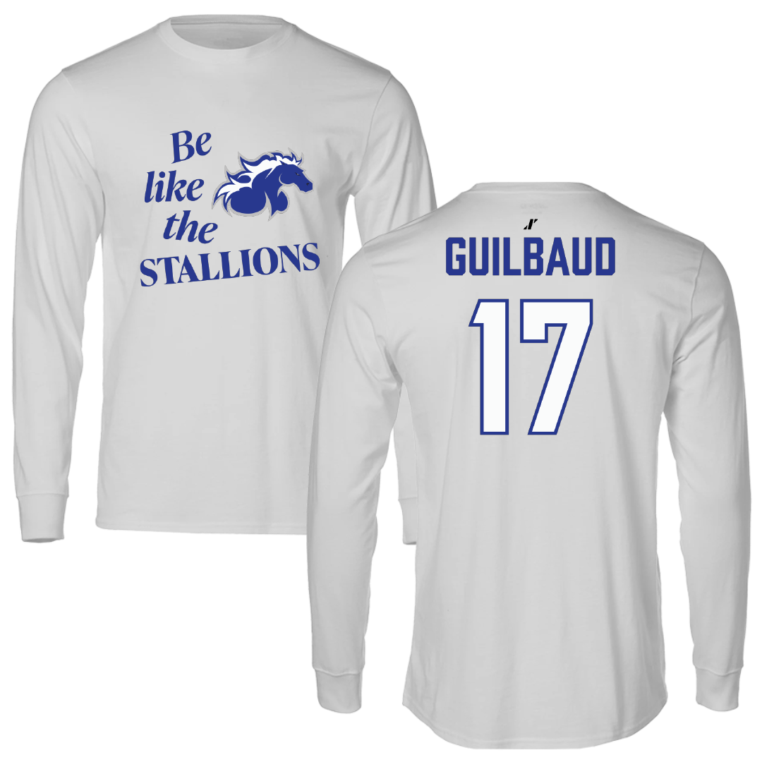 North American University Soccer Light Gray Be Like Us Performance Long Sleeve - #17 Lucas Guilbaud