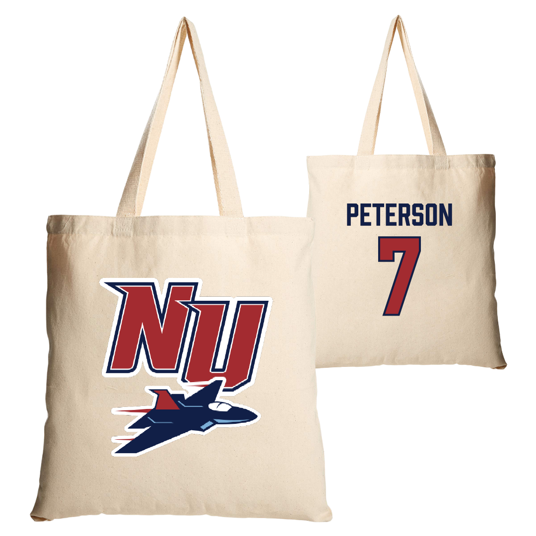 Newman University Softball Tan Canvas Tote Bag - #7 Aspen Peterson