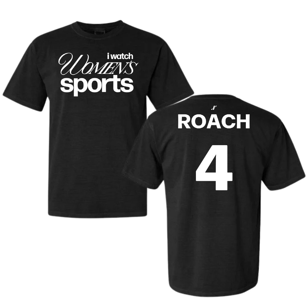 Austin Peay State University Softball Black WHM Comfort Colors Tee - #4 Raylon Roach
