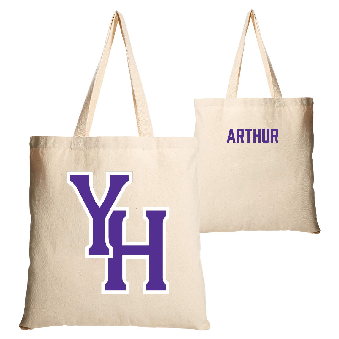 Young Harris College Golf (W) Tan Canvas Tote Bag - Abbie Arthur