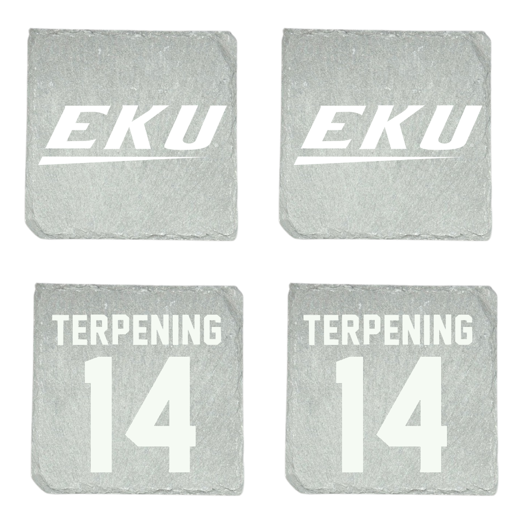 Eastern Kentucky University Volleyball Stone Coaster (4 Pack)  - #14 Stella Terpening