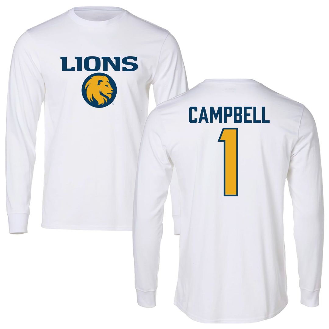 East Texas A&M University Volleyball White Long Sleeve - #1 Gracie Campbell