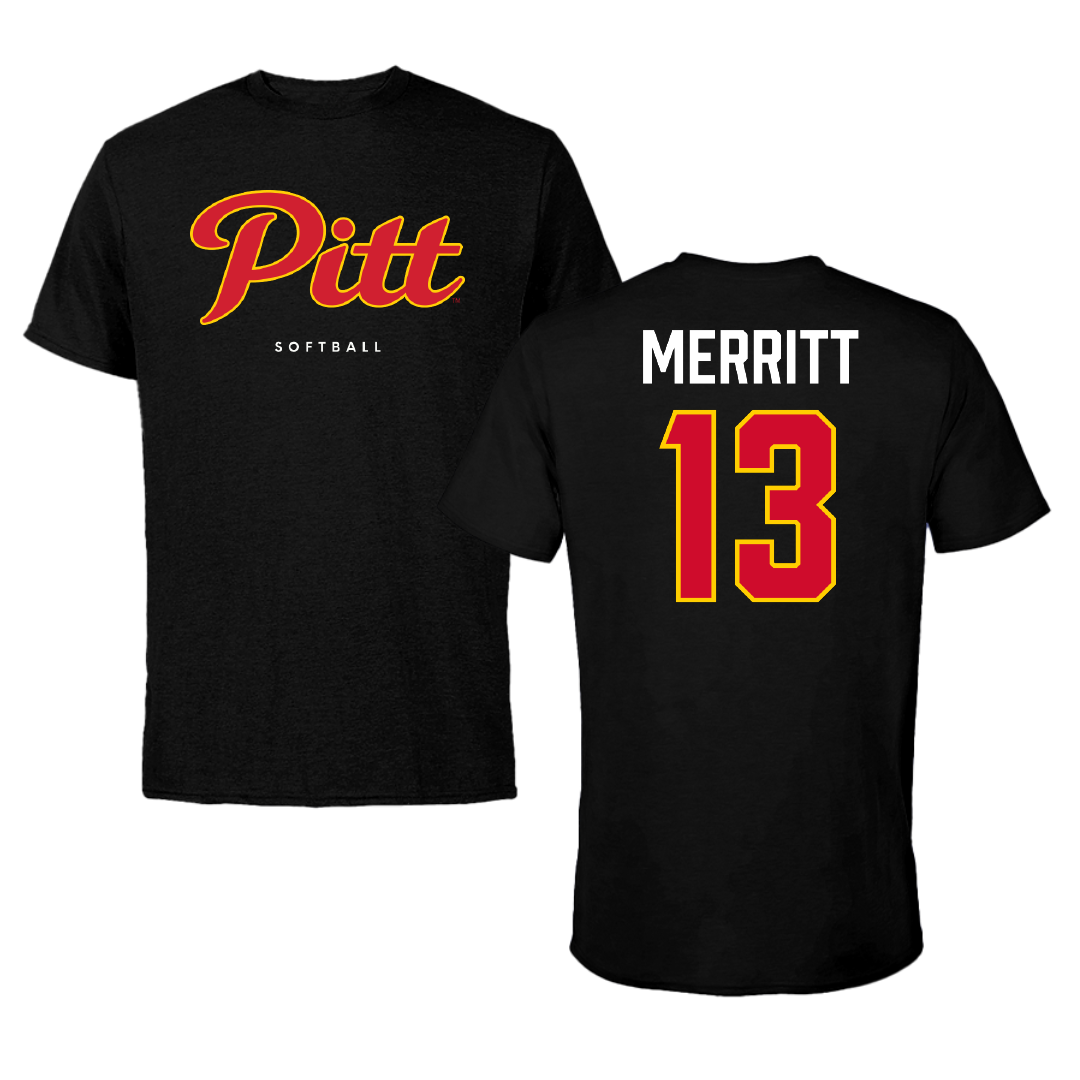 Pittsburg State University Softball Black Tee - #13 Kylee Merritt