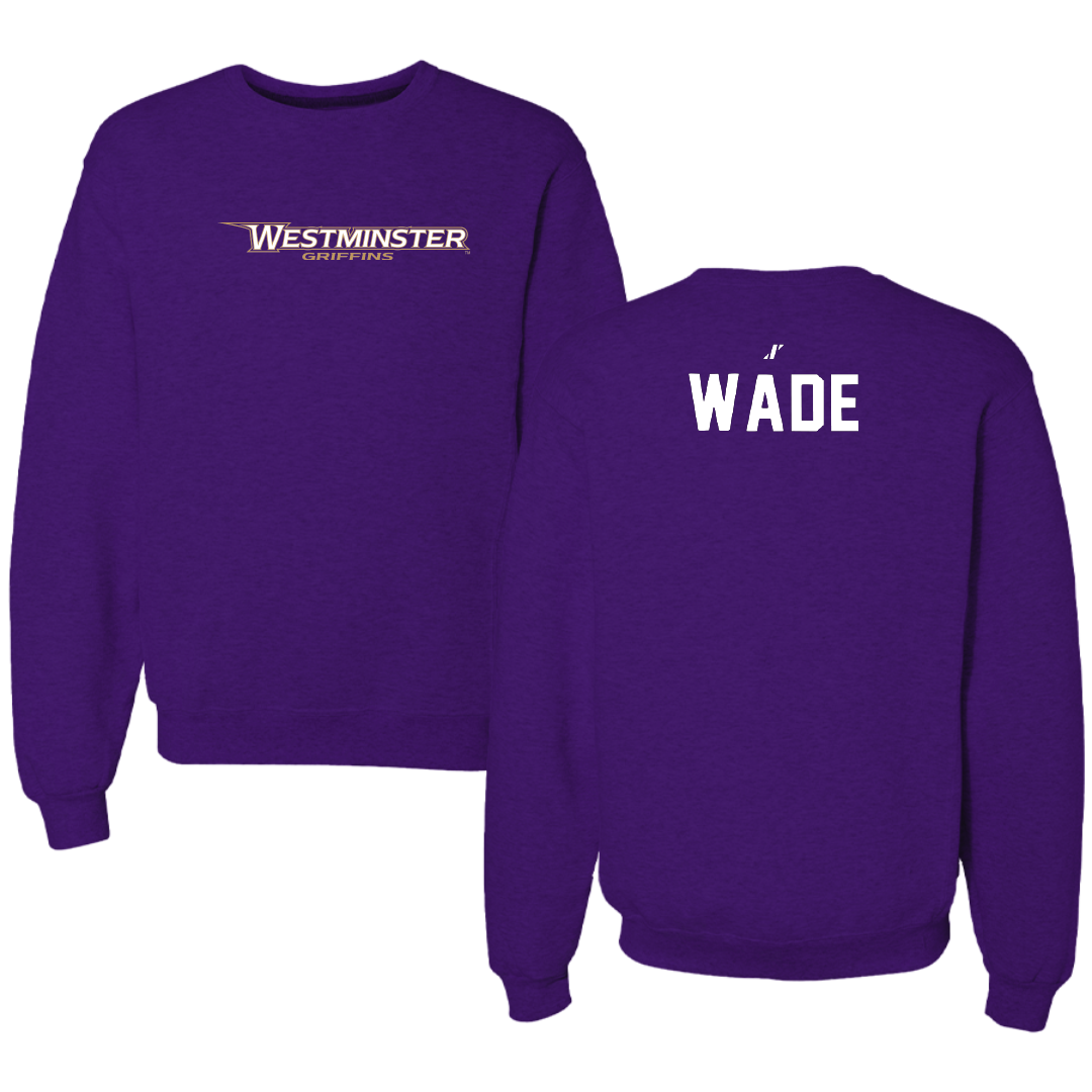 Westminster University (Utah) Golf Purple Crewneck - Isabel Wade