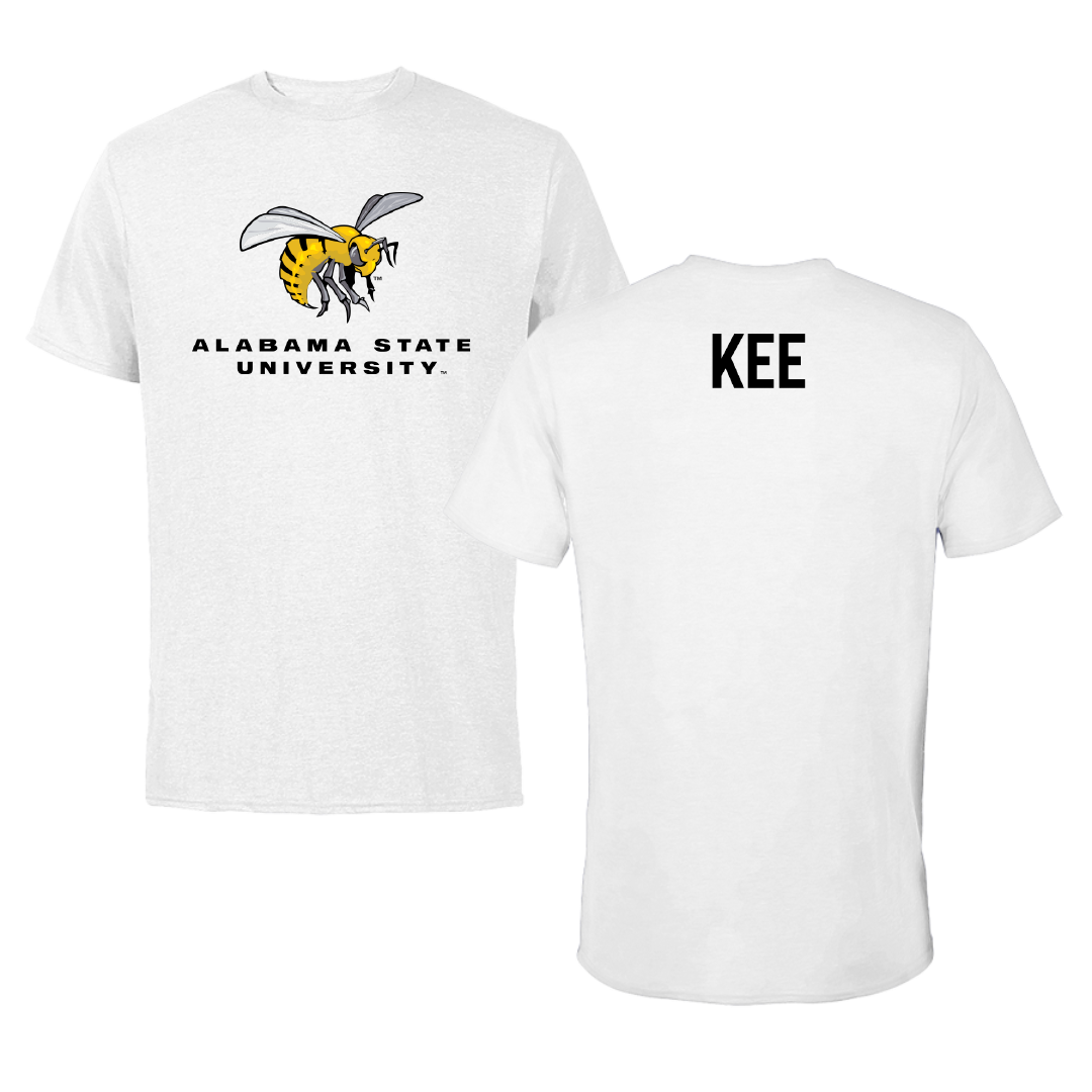 Alabama State University TF and XC White Tee - Vejarrica Kee