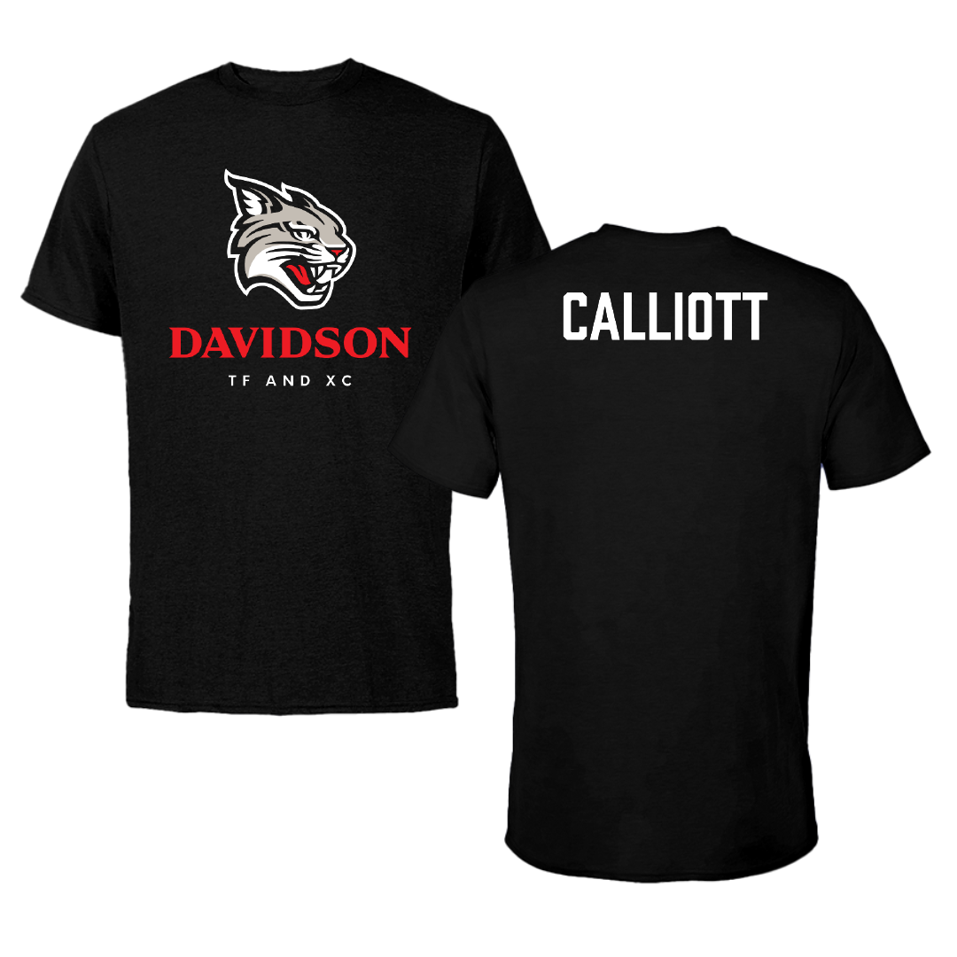 Davidson College TF and XC Black Performance Tee - Carter Calliott