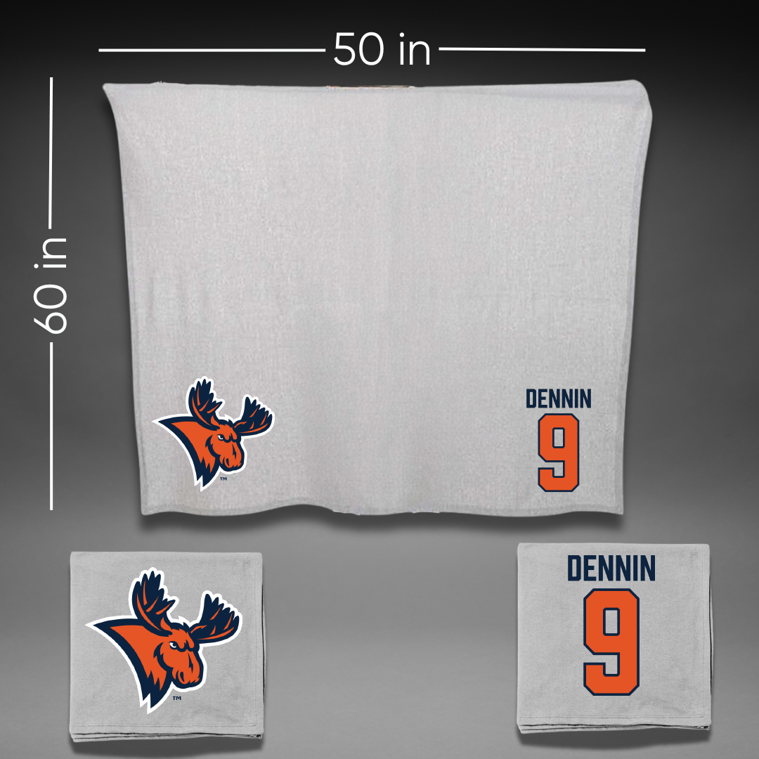 Utica University Field Hockey Gray Blanket - #9 Ally Dennin