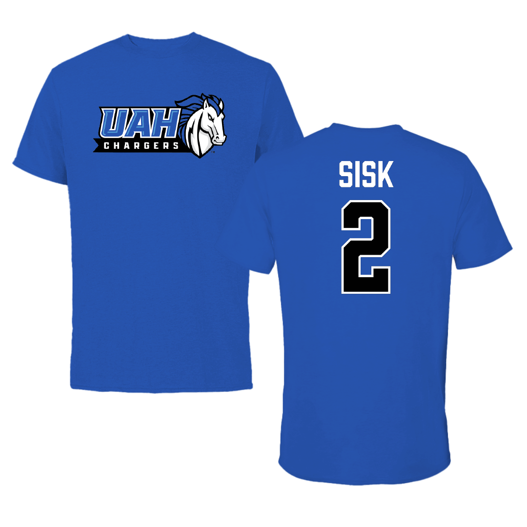Huntsville Volleyball (W) Blue Performance Tee - #2 Kaila Sisk