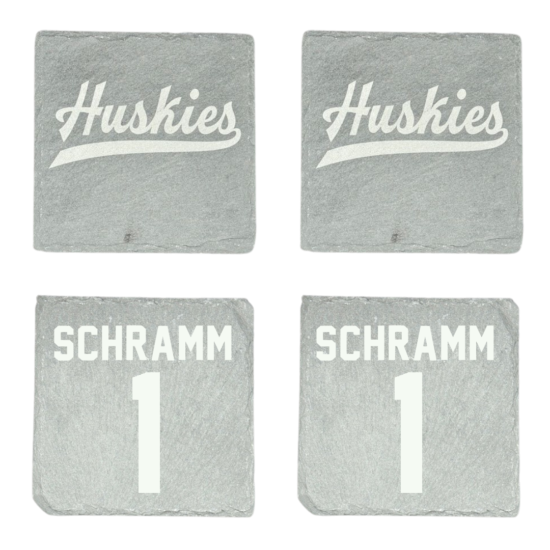 Houston Christian University Volleyball Stone Coaster (4 Pack)  - #1 Kennedy Schramm