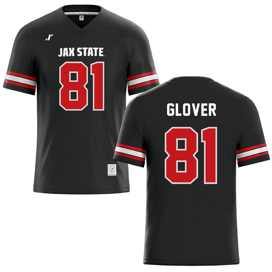 Jacksonville State University Black Football Jersey - #81 Gabe Glover