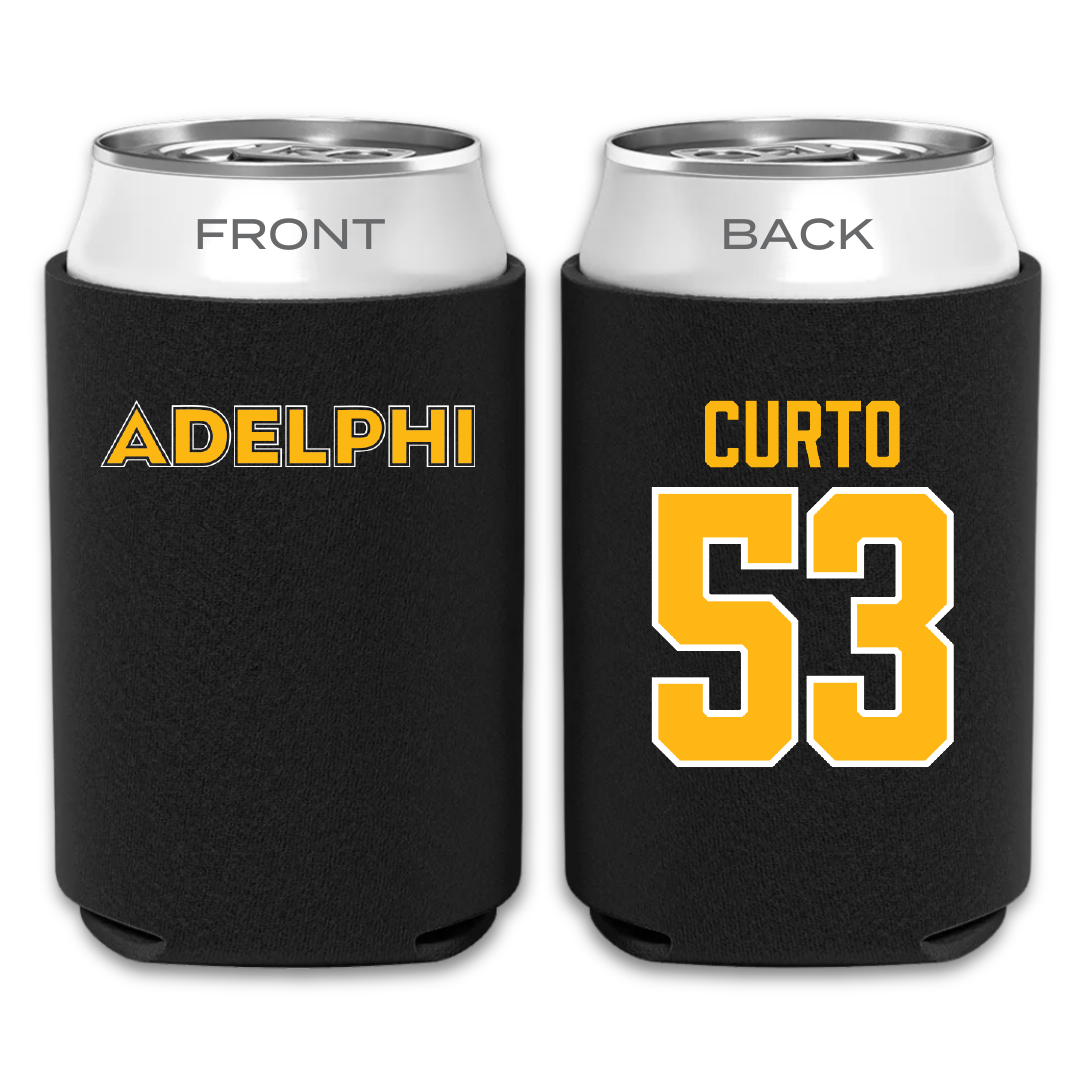 Adelphi University Baseball Black Can Cooler - #53 Matt Curto