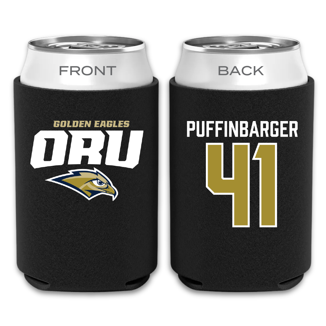 Oral Roberts University Baseball Black Can Cooler - #41 Luke Puffinbarger