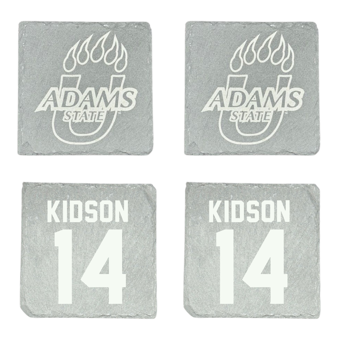 Adams State University Soccer Stone Coaster (4 Pack)  - #14 Eric Kidson