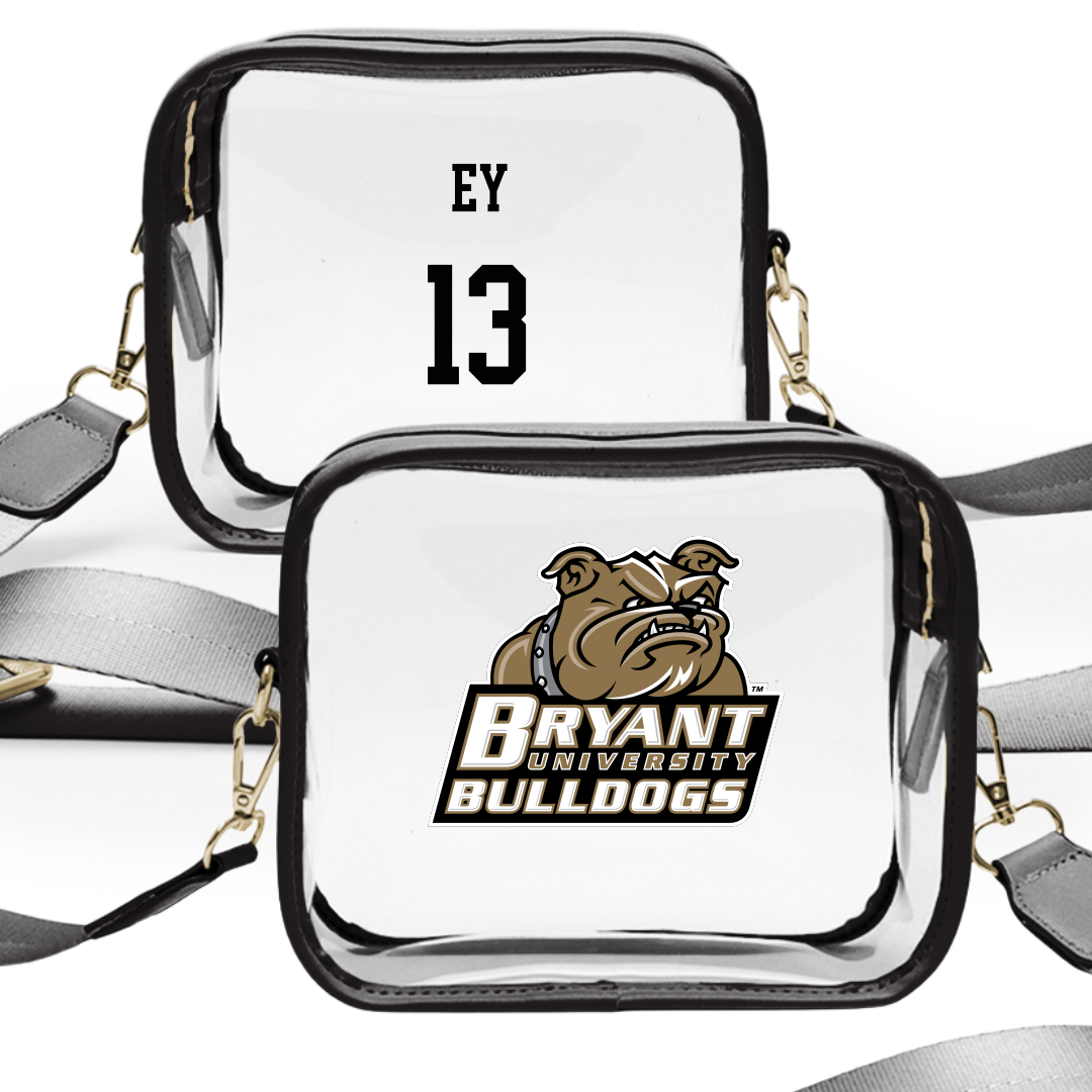 Bryant University Baseball Black Clear Stadium Bag - #13 Brooks Ey