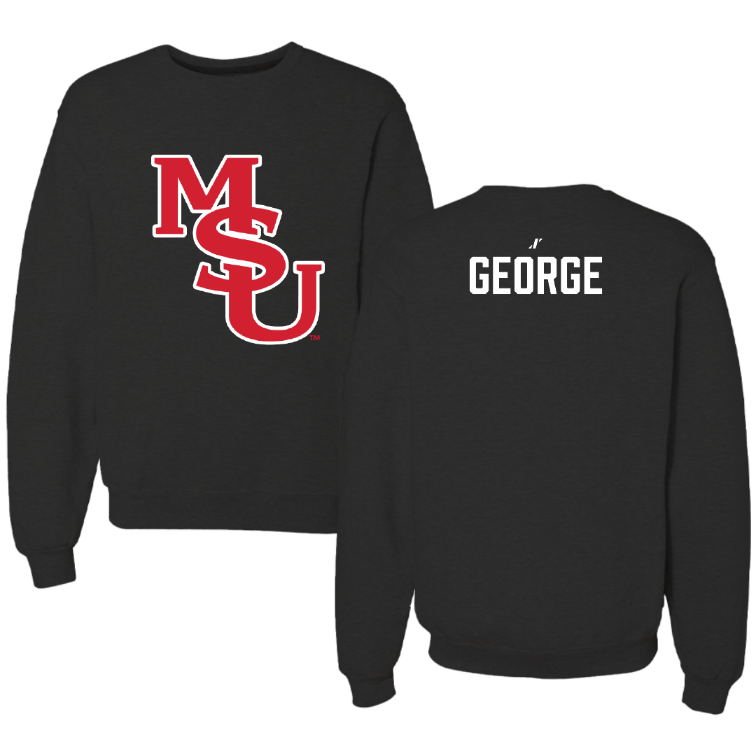 Minot State University Wrestling (M) Black Crewneck - Will George