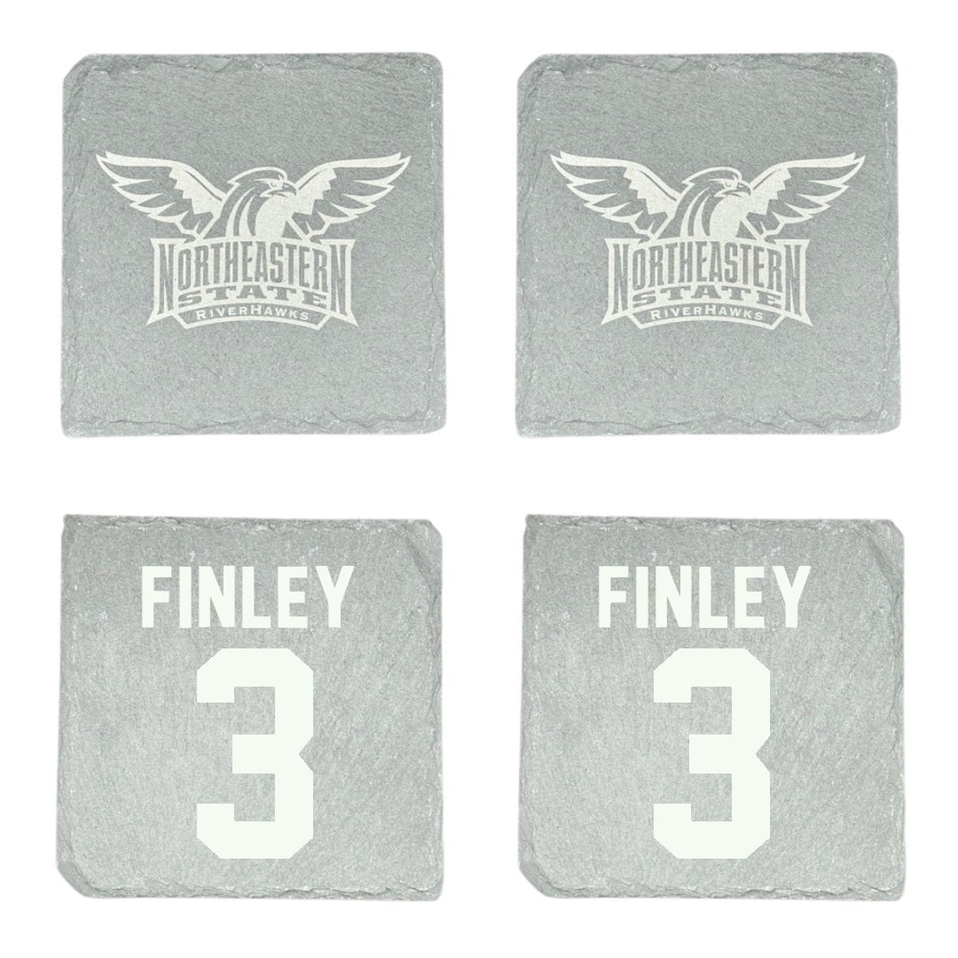 Northeastern State University Baseball Stone Coaster (4 Pack)  - #3 Klete Finley