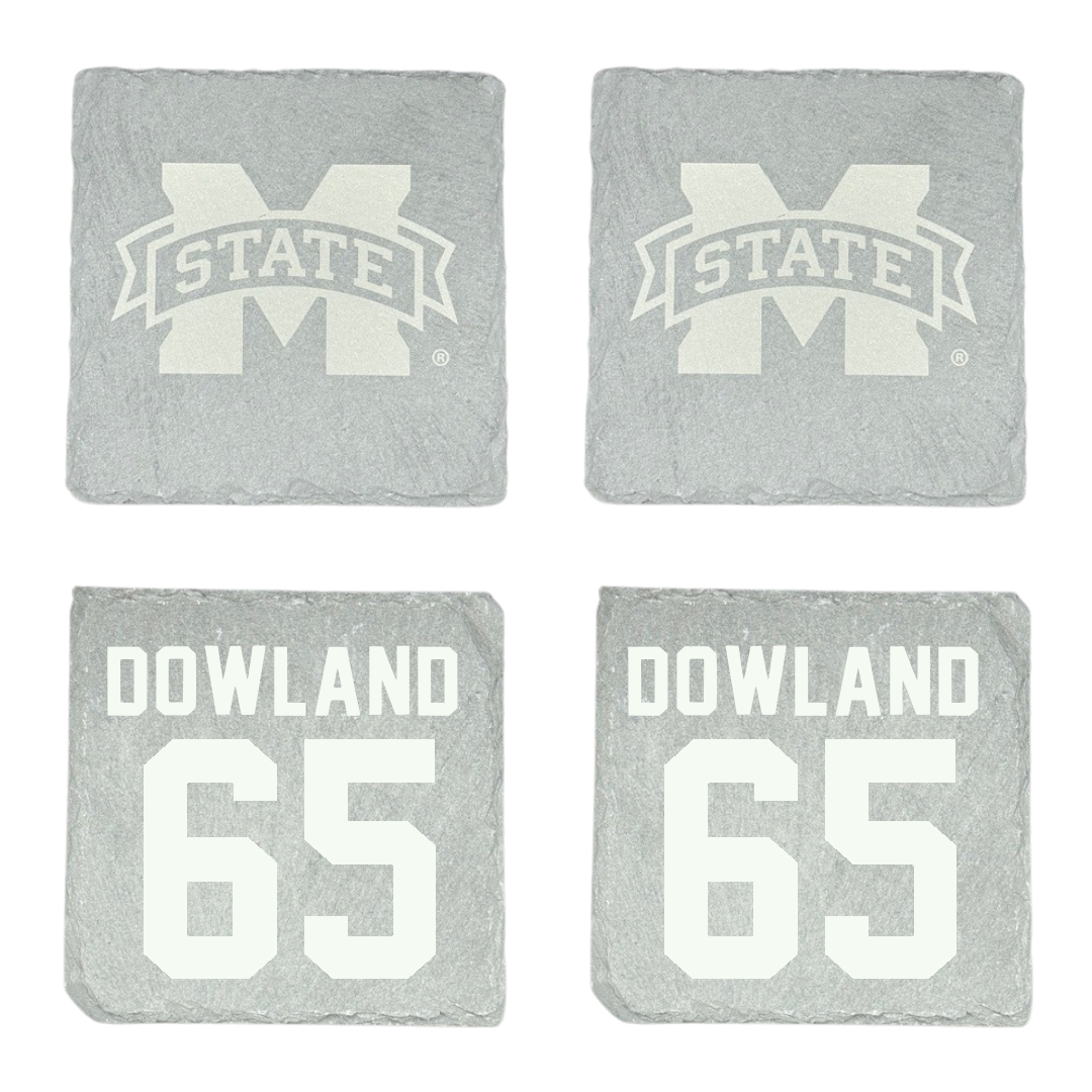 Mississippi State University Football Stone Coaster (4 Pack)  - #65 Spencer Dowland