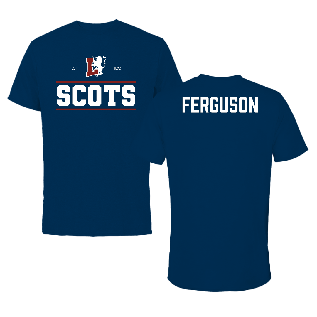 Lyon College Wrestling (M) Navy General Performance Tee - Ty Ferguson