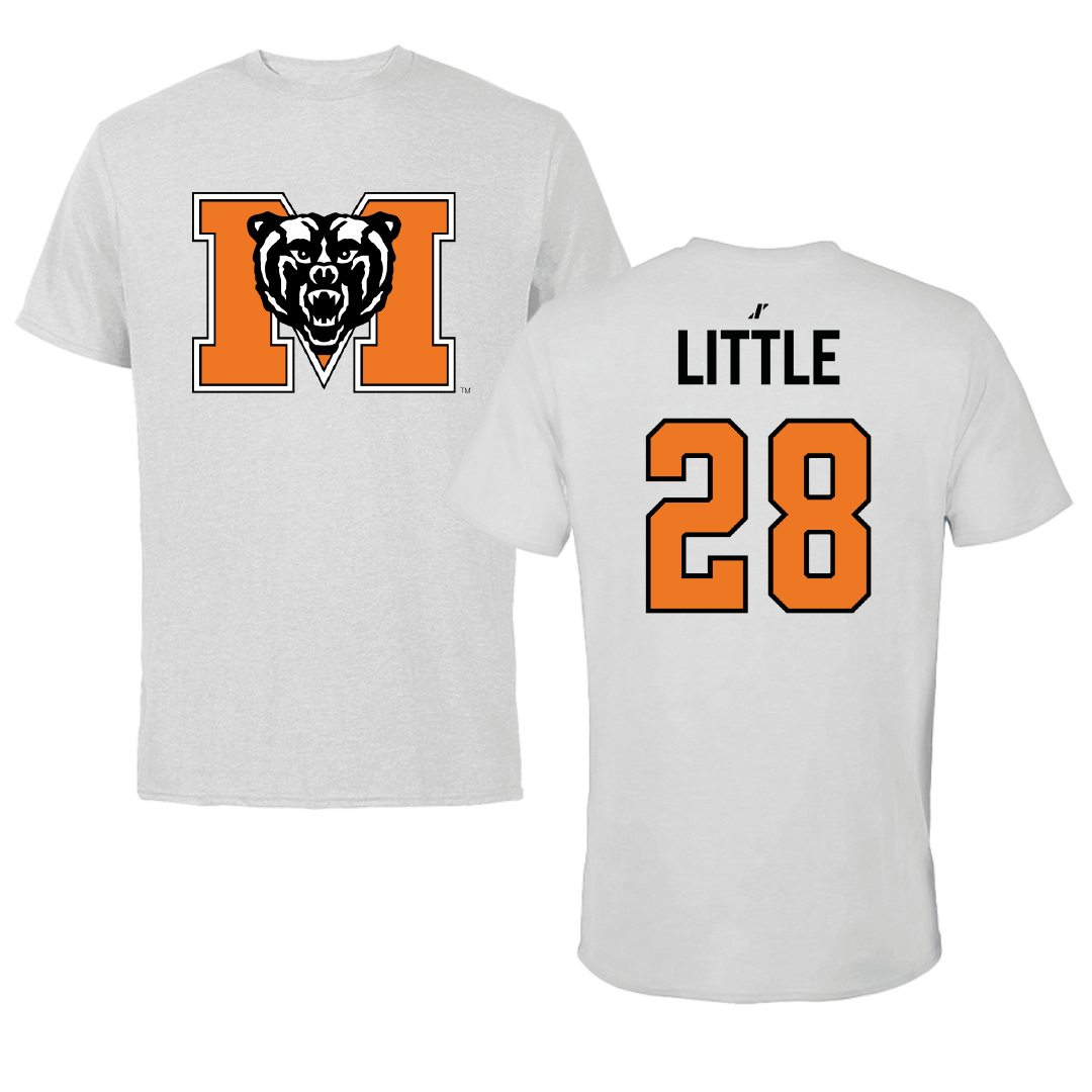 Mercer University Football Light Gray Performance Tee - #28 Rafael Little