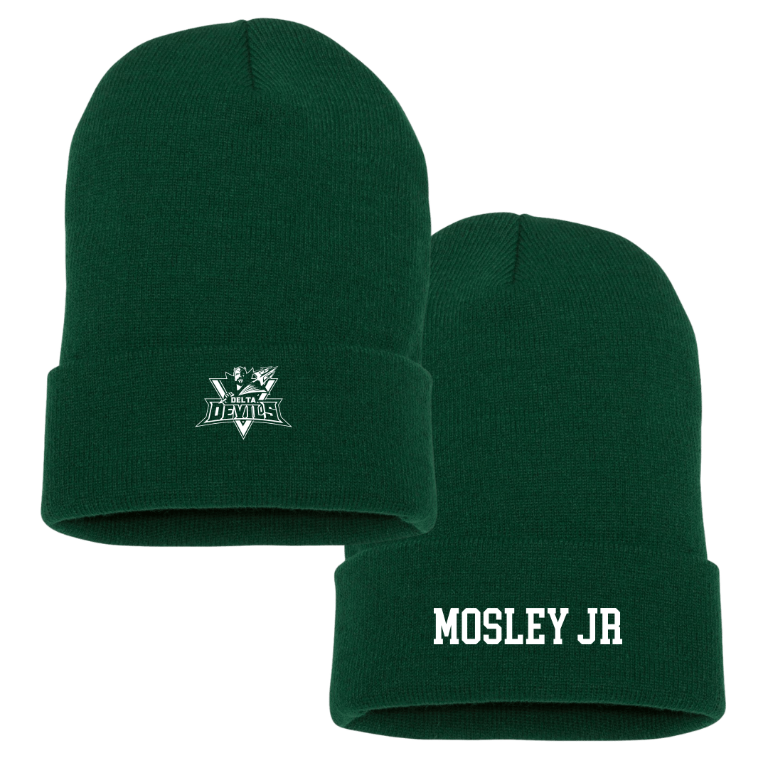 Mississippi Valley State University Football University Green Beanie - DeWayne Mosley Jr