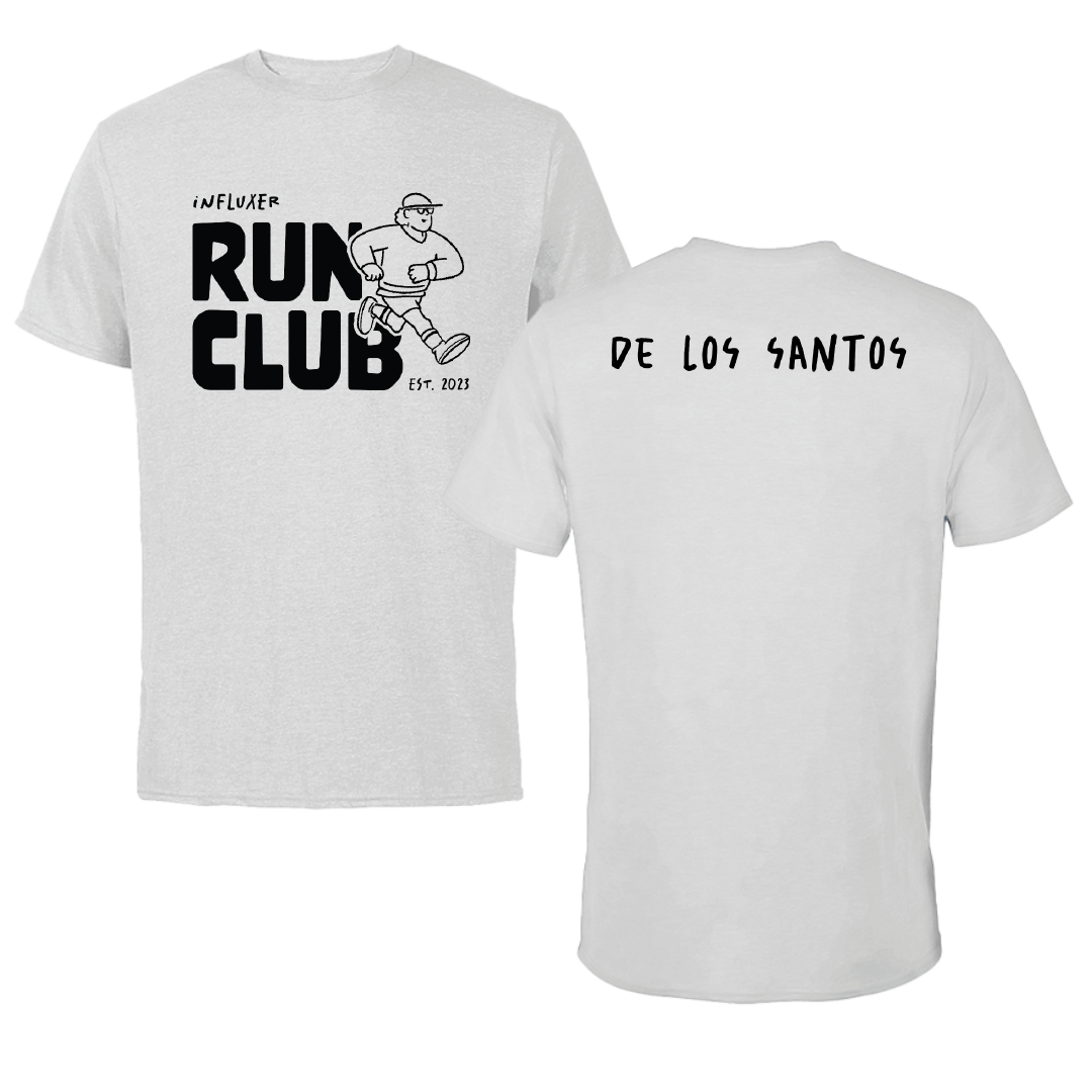 TF and XC Light Gray Influxer Run Club Performance Tee - Jayden De Los Santos