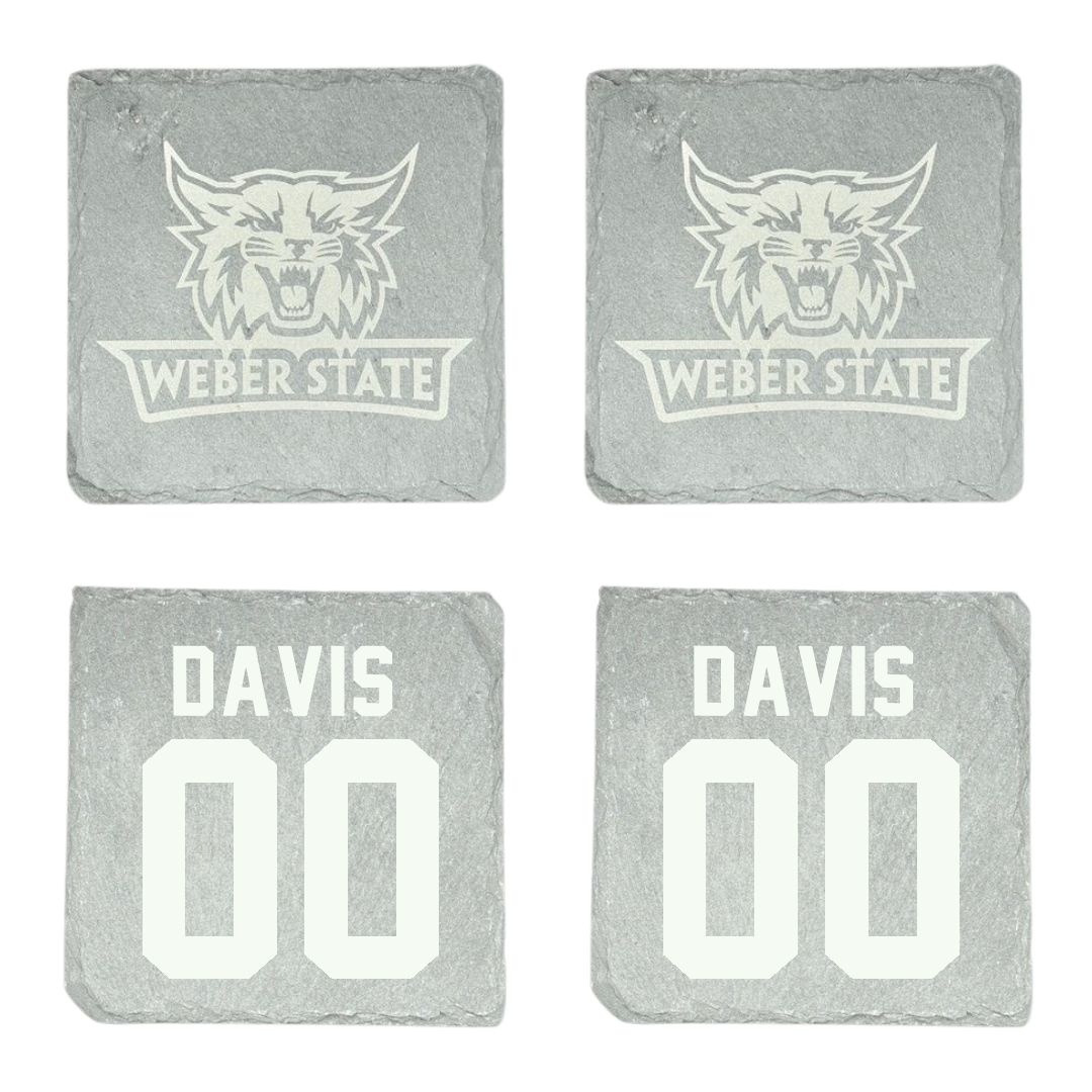 Weber State University Basketball (W) Stone Coaster (4 Pack)  - #00 Maya Davis