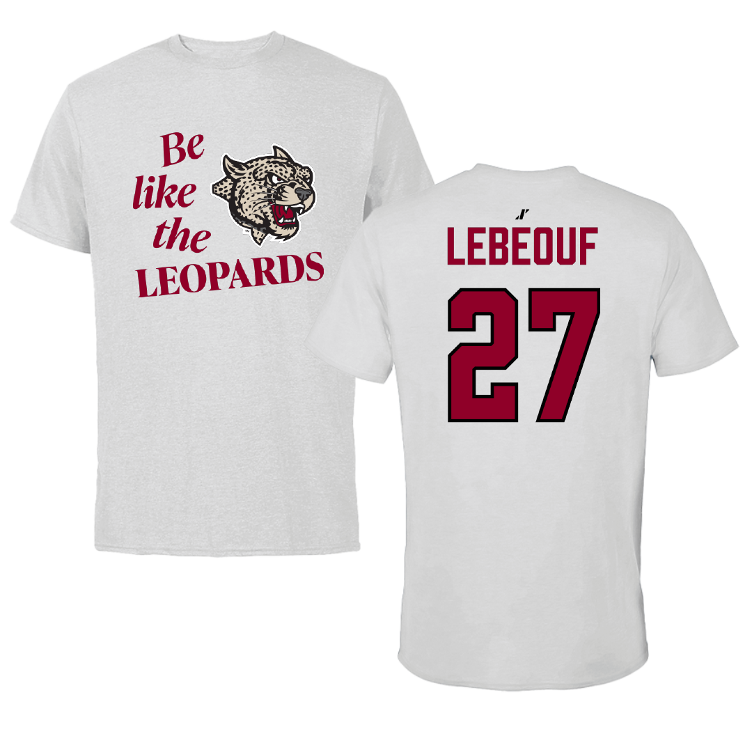 Lafayette College Football Light Gray Be Like Us Tee - #27 Darrick LeBeouf