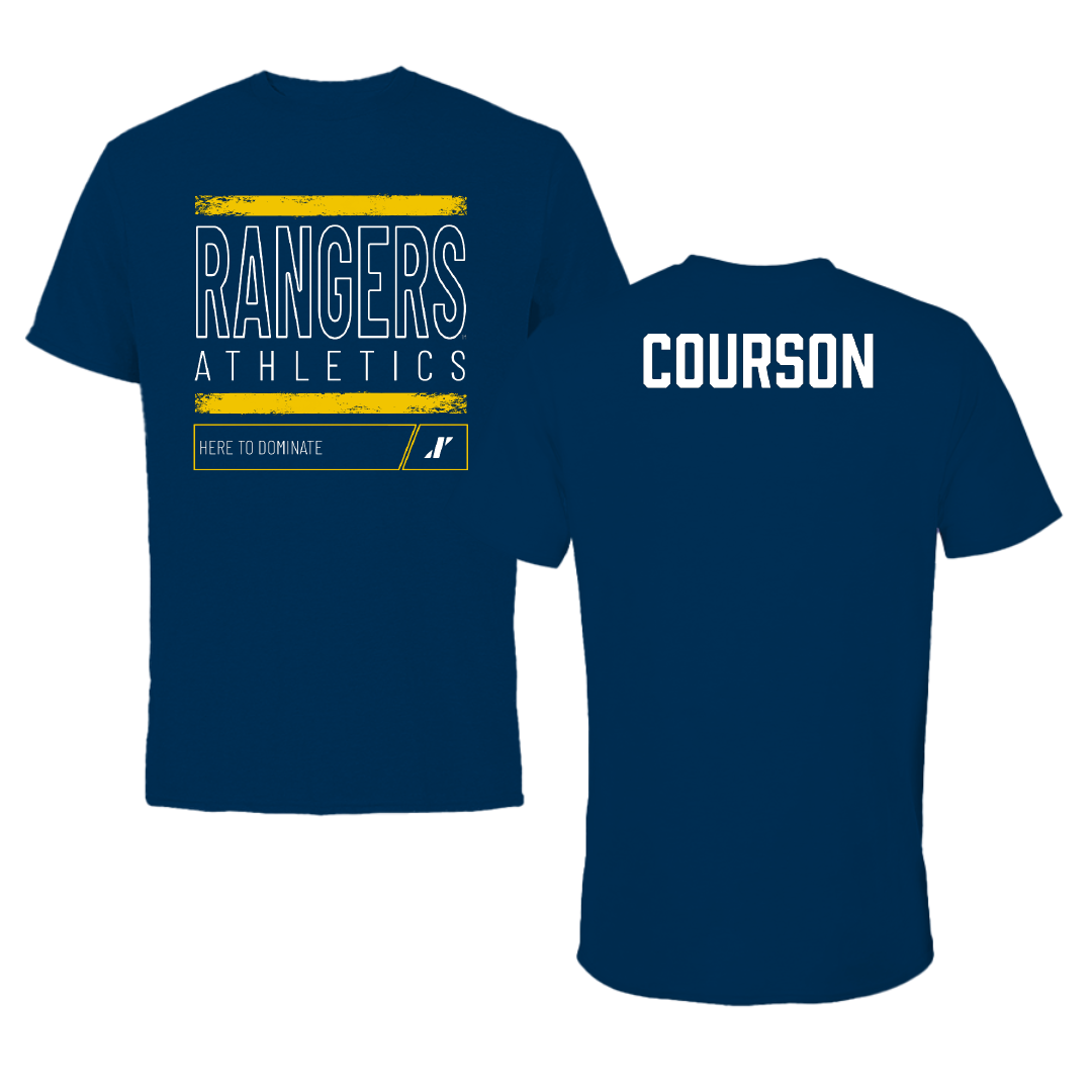 Regis University (Colorado) TF and XC Navy Dominate Performance Tee - Austin Courson
