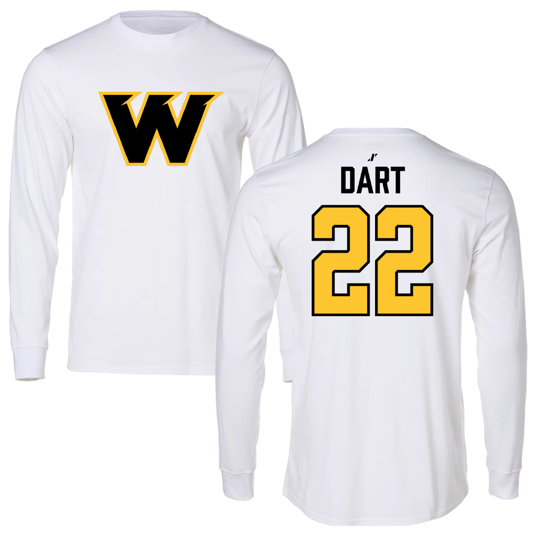 Wayne State College (Nebraska) Rugby White Long Sleeve - #22 Alexis Dart