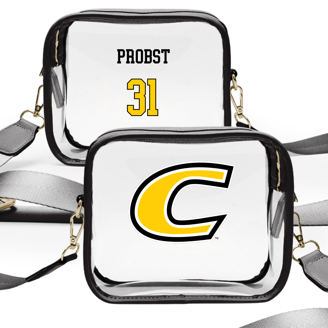Centre College Basketball (M) Black Clear Stadium Bag - #31 Carson Probst