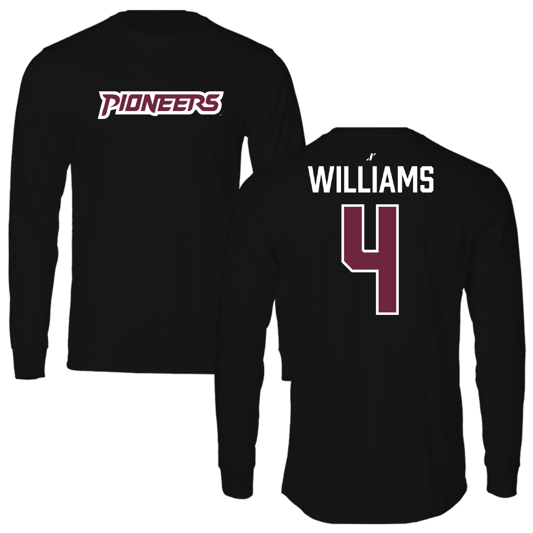 Texas Woman's University Volleyball Black Long Sleeve - #4 Miriam Williams