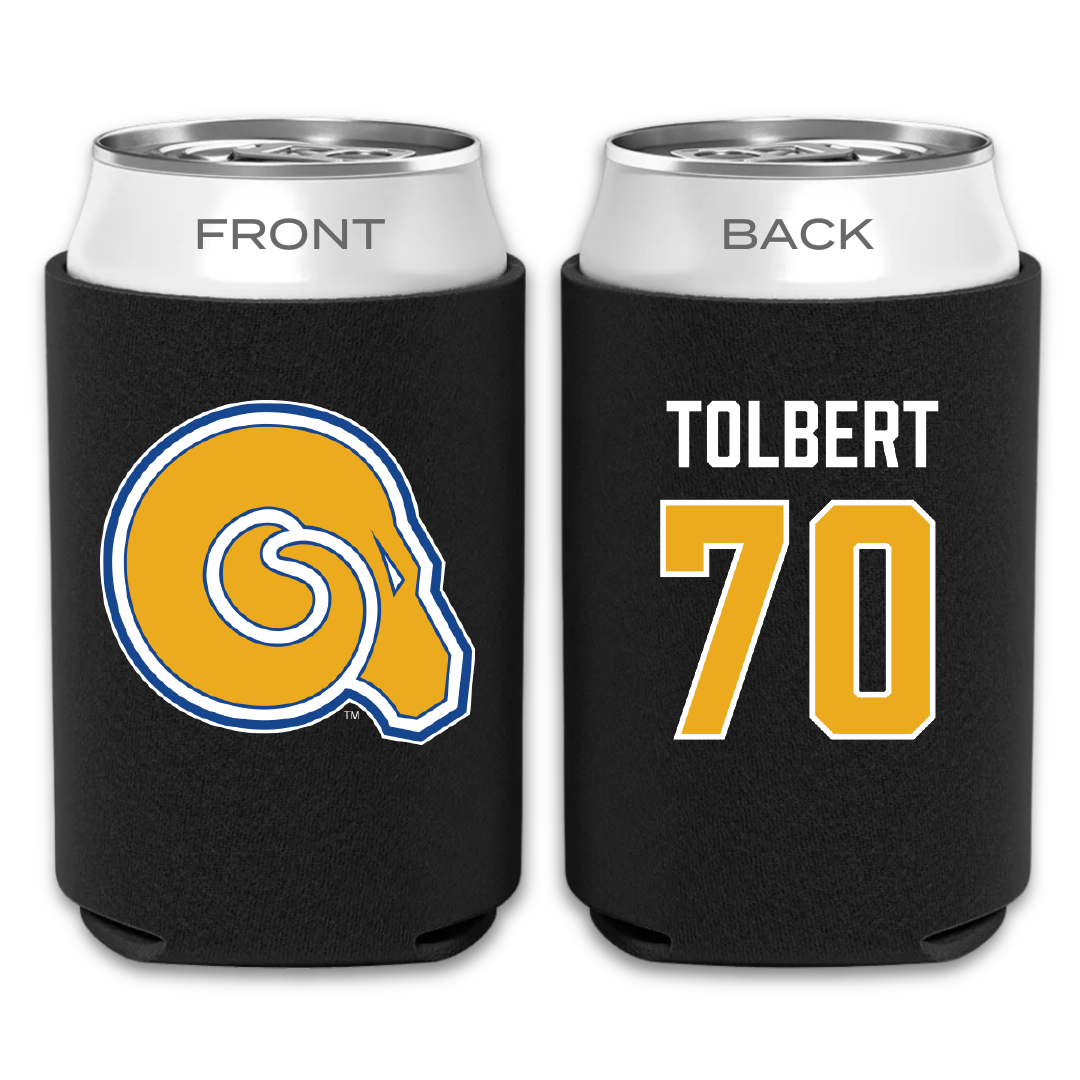 Albany State University Football Black Can Cooler - #70 Stanley Tolbert