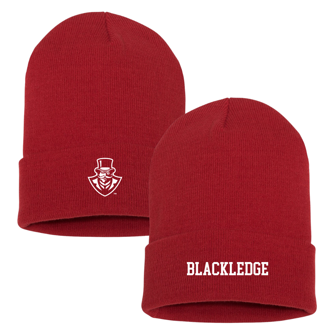 Austin Peay State University Softball Red Beanie - #30 Kaylee Blackledge