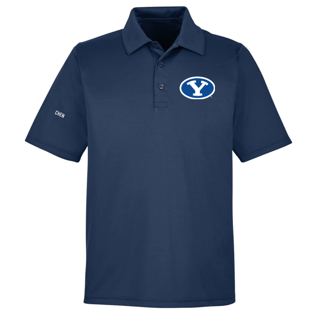 Brigham Young University Tennis (M) Navy Polo - Brian Chen