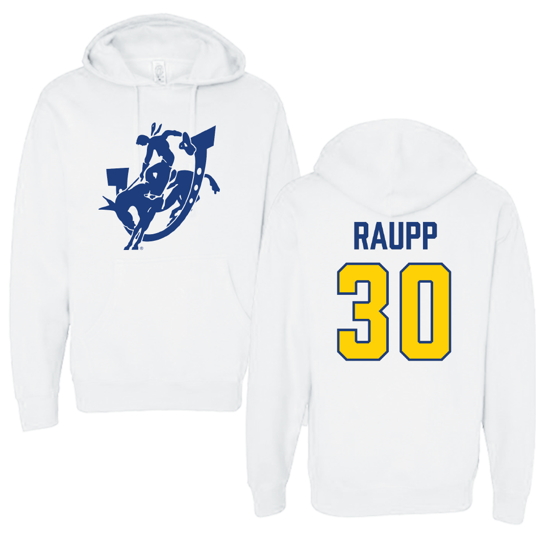 Southern Arkansas University Softball White Hoodie - #30 Logan Raupp