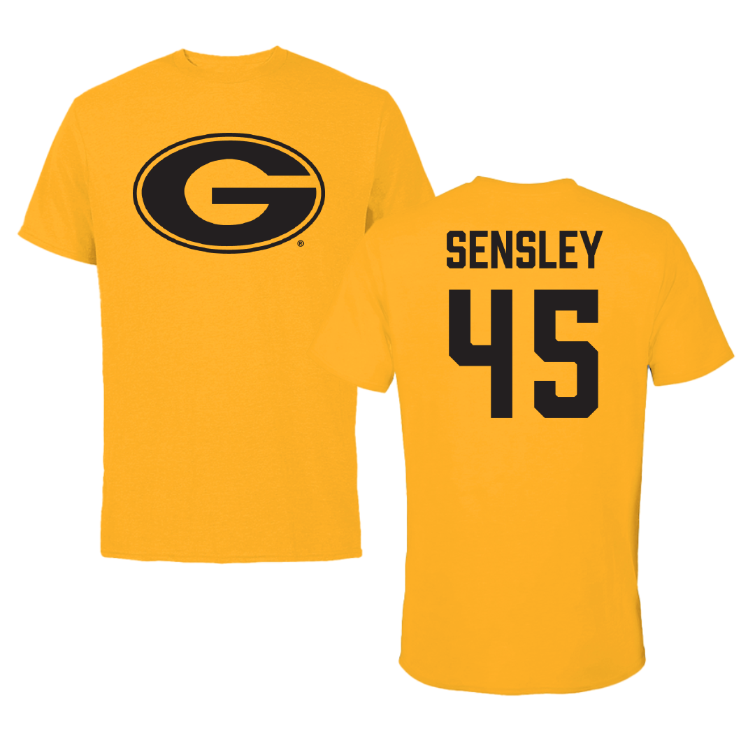 Grambling State University Baseball Gold Performance Tee - #45 Spencer Sensley