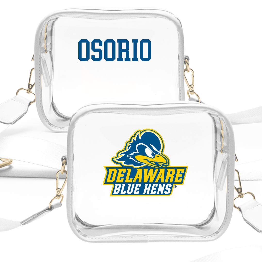 University of Delaware Swimming & Diving White Clear Stadium Bag - Manuel Osorio