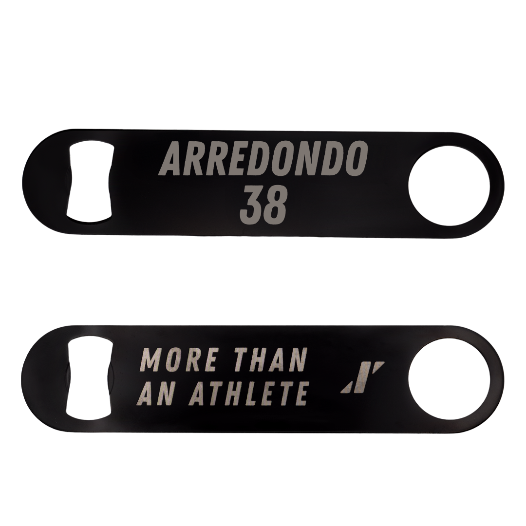 Tiffin University Soccer Black Bottle Opener - #38 Jorge Arredondo