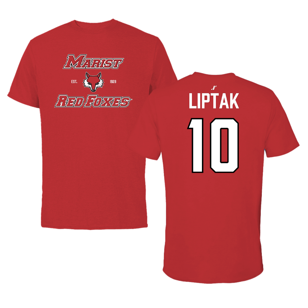 Marist University Soccer (W) Red General Tee - #10 Caroline Liptak