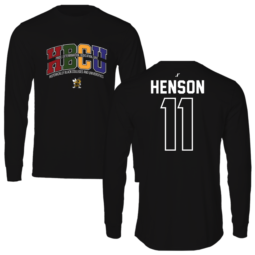 West Virginia State University Acrobatics & Tumbling Black HBCU Long Sleeve - #11 Jada Henson